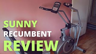 Unboxing and Review: Sunny Recumbent Bike With Arm Exerciser | Sunny Health Fitness Recumbent Bike