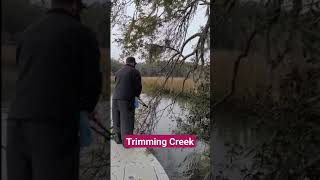 Tree Creek Trimming. At times, the tide isn't ideal 4 the boat. #Fishing #Outdoors #Outdoor #Nature