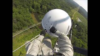 Installing airplane marker balls from a helicopter!