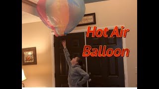 Hair Dryer Hot Air Balloon Experiment (Diy hot air balloon/how to make hot air paper balloon)