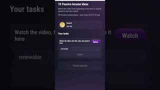 10 passive income ideas | TapsWap videos codes | TapsWap daily updates | TapsWap my channel