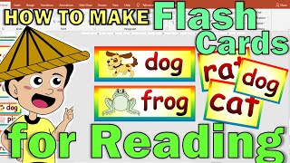 HOW TO MAKE FLASH CARDS EASILY USING POWERPOINT | MAKE SIMPLE BORDER AND BACKGROUND USING SHAPE ONLY