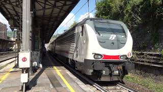 2024 - IT - Trenitalia 402.119 loco with ÖBB Nightjet to La Spezia, leaving S. Margherita in Liguria