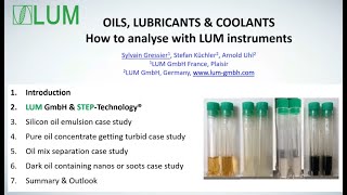 Teaser: Lubricants & Coolants, Part 3: How to analyze with LUM instruments