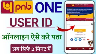 Pnb one user id kaise pata kare | how to find pnb one user id online | pnb one user id forgot