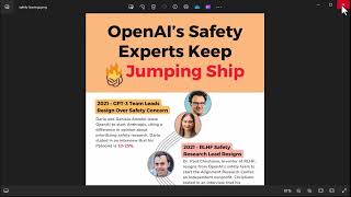 OpenAI Safety Team Implodes! Why are they Leaving?!