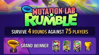 Winning Today's 75 Player Mutation Lab Rumble In Match Masters!