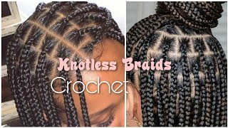 Crochet Knotless Box Braid Tutorial | Beginner Friendly 🚫 No Grip!