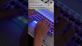 Prueba de escritura (typing test) Wooting 60HE+ Module con Raptor HE switches