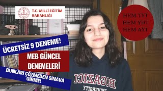 8 ŞUBAT TARİHLİ MEBİN YAYINLADIĞI 9 DENEME! ÇÖZ VE ÇÖZDÜR! #YKS #TYT #YDT #AYT