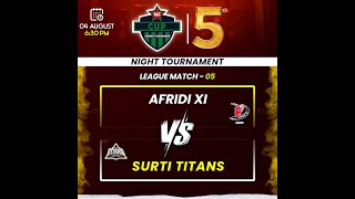 LIVE || MZ SEASON 5 || SURTI TITANS V/S AFRIDI XI || AR PRODUCTION