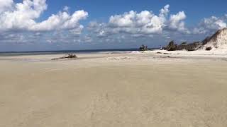 The cut/pass created by Hurricane Michael inside the state park on Cape San Blas, FL.