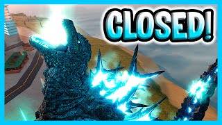 THE GAME IS CLOSED! (NEWS) - Roblox Kaiju Universe