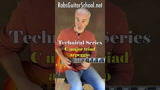 Learn to play C major triad arpeggio! Check us out @ RobsGuitarSchool.net/learn #guitar #shred #rock