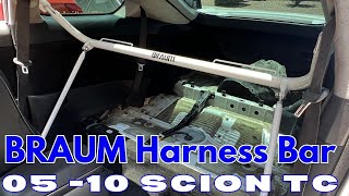 HOW TO INSTALL A UNIVERSAL HARNESS BAR IN '05-10' SCION TC| Ready for those aftermarket seats!