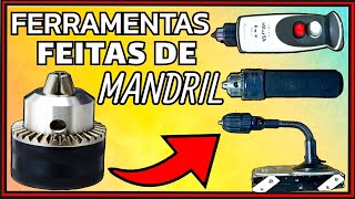 AS 3 MELHORES FERRAMENTAS CASEIRAS FEITAS COM MANDRIL DE FURADEIRA