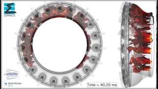 LES of altitude relight of the low-NOx LEMCOTEC combustion chamber (AVBP - CERFACS)