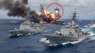 THE BEGINNING OF THE END  U S warship begins firing on Chinese missile frigate near Taiwan