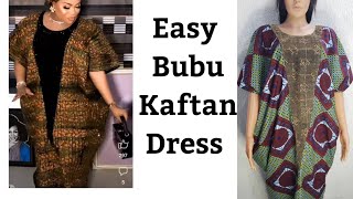 How to cut and sew a rich cowl Bubu/kaftan gown #kaftangown