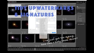 Lightroom Short:  Tidy Up Signatures / Watermarks