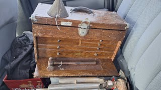 Weekend roadtrip haul. Blacksmith & Machinist tools,  rusty goodness!