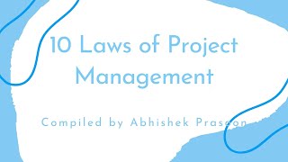 10 Laws of Project Management