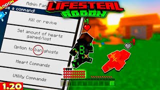 ROBA CORAZONES Con este Addon ❤ MCPE 1.20 Lifesteal Addon Review Completa