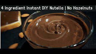 How to make Nutella in 5 mins| 5 मिनट में नुटेला कैसे बनाएं| Without hazelnut or Milk