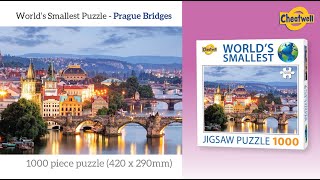 World's Smallest Puzzle Prague Bridges Time-lapse