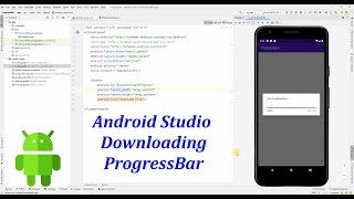 Android Studio Downloading ProgressBar