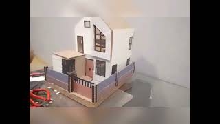 CARA MEMBUAT MINIATUR RUMAH DARI KARDUS//1