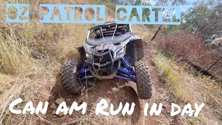 Can-Am Maverick X3 , first bush bash, I mean run in drive.