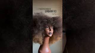 The FINGERCOMBER URBAN FRO styling unit, is finally BACK! #fingercomber #wigs #hairstyle#wiginstall