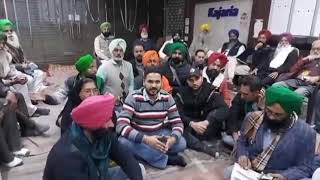 Karan Aujla fr t phonchiya kisan dharne l kiti kisan jathebandiya naal meeting l kisan andolan live