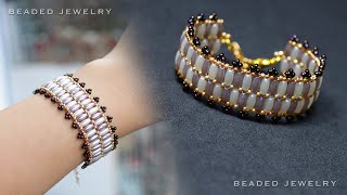 Rice beads bracelet. Easy to make beaded bracelet at home. Beading tutorial