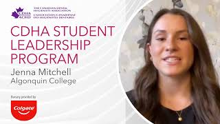 CDHA Student Leadership Program: Message from Jenna Mitchell