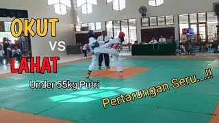 Popda Sumsel Cabor Taekwondo U 55 kg Putri || OKU TIMUR VS LAHAT