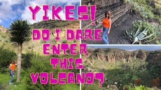 YIKES! DO I DARE ENTER THIS VOLCANO? A HIKE INTO BANDAMA CRATER, GRAN CANARIA WITH TOURS BY LOCALS