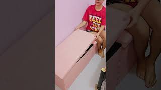 May sofa ka na may storage box ka pa #shorts #Storagebox #organizer #sofa #storageorganizer