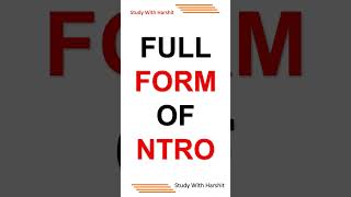 Full Form Of NTRO || What Is The Full Form Of NTRO ? #Shorts