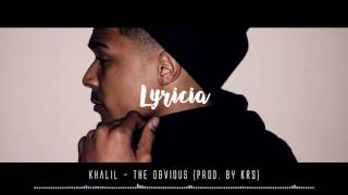 Khalil - The Obvious (prod. by krs.)