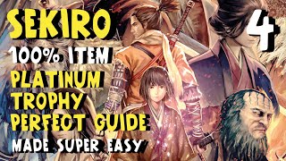 Sekiro 100% Item Platinum Trophy Perfect Guide, Made Super Easy Part 4. 4/34 Trophies Unlocked.