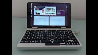 One Mix 2S Yoga mini laptop running Ubuntu 18.04