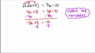 Solving Equations with Variables on Both Sides