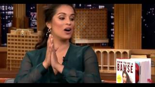 Superwoman Lilly Singh makes Jimmy Fallon emotional and promotes her new book in Fallon full 2017