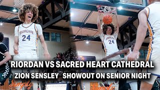 Riordan vs Sacred Heart Cathedral | Zion Sensley & Crusaders SHOWOUT on Senior Night