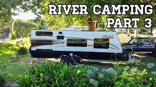 Caravan Cooking River Camping Part 3. Touring Caravan