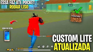 NOVA ATUALIZAÇÃO] CUSTOM LITE FREE FIRE COM 3 MB GRÁFICO DE MINECRAFT DA NOVA ATUALIZAÇÃO