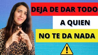 Deja de dar todo y aprende a nivelar tu relación