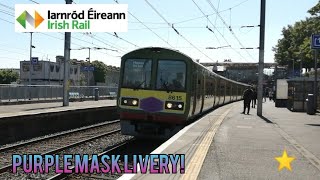 *Purple Mask Livery* Onboard Irish Rail IE8500 (8615) Class DART Train